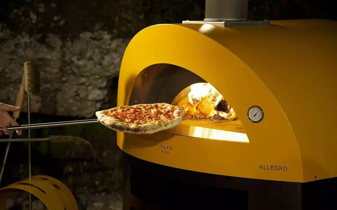 Alfa Forni Wood Fired Pizza Oven - Allegro W/ Base (Fire Yellow) BBQs & Smokers 3 Alfa Forni Wood Fired Pizza Oven - Allegro W/ Base (Fire Yellow) BBQs & Smokers