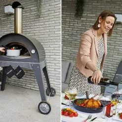 BBQs & Smokers Alfa Forni Wood Fired Oven - Ciao (Silver Grey)