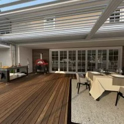 BBQs & Smokers Alfa Forni Gas/Wood Fired Pizza Oven - Brio (Antique Red)