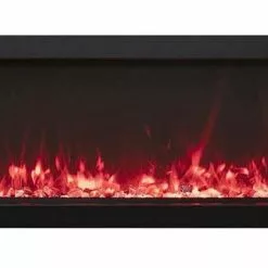 Amantii 30" Panorama Extra Slim Indoor / Outdoor Built-in Electric Fireplace