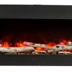 Fireplaces & Heaters Amantii 30" Tru-View Slim 3-sided Indoor / Outdoor Electric Fireplace