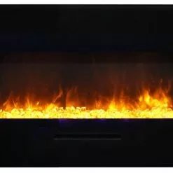 Fireplaces & Heaters Amantii 34" Wall/Flush-Mount Electric Fireplace