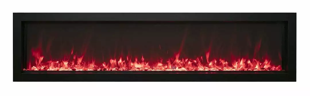 Amantii 40" Panorama Extra Slim Indoor / Outdoor Built-in Electric Fireplace 1 Amantii 40" Panorama Extra Slim Indoor / Outdoor Built-in Electric Fireplace
