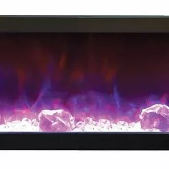 Amantii 40" Panorama Slim Indoor / Outdoor Built-in Electric Fireplace Fireplaces & Heaters
