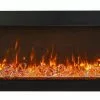 Fireplaces & Heaters Amantii 40" Tru-View Extra Tall 3-sided Indoor / Outdoor Electric Fireplace