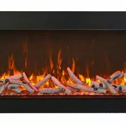 Fireplaces & Heaters Amantii 40" Tru-View Extra Tall 3-sided Indoor / Outdoor Electric Fireplace
