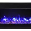 Amantii 40" Tru-View Slim 3-sided Indoor / Outdoor Electric Fireplace Fireplaces & Heaters