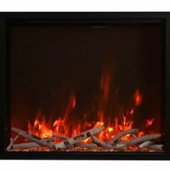 Amantii 44" Traditional Series Electric Fireplace Insert Fireplaces & Heaters