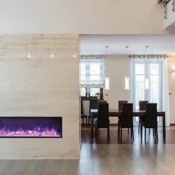 Fireplaces & Heaters Amantii 50" Panorama Slim Indoor / Outdoor Built-in Electric Fireplace