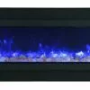 Amantii 60" Panorama Deep Extra Tall Indoor / Outdoor Built-in Electric Fireplace