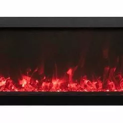 Fireplaces & Heaters Amantii 60" Panorama Extra Slim Indoor / Outdoor Built-in Electric Fireplace