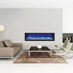 Amantii 60" Panorama Slim Indoor / Outdoor Built-in Electric Fireplace Fireplaces & Heaters