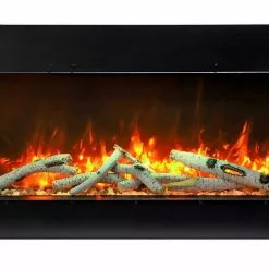 Amantii 60" Tru-View Slim 3-sided Indoor / Outdoor Electric Fireplace