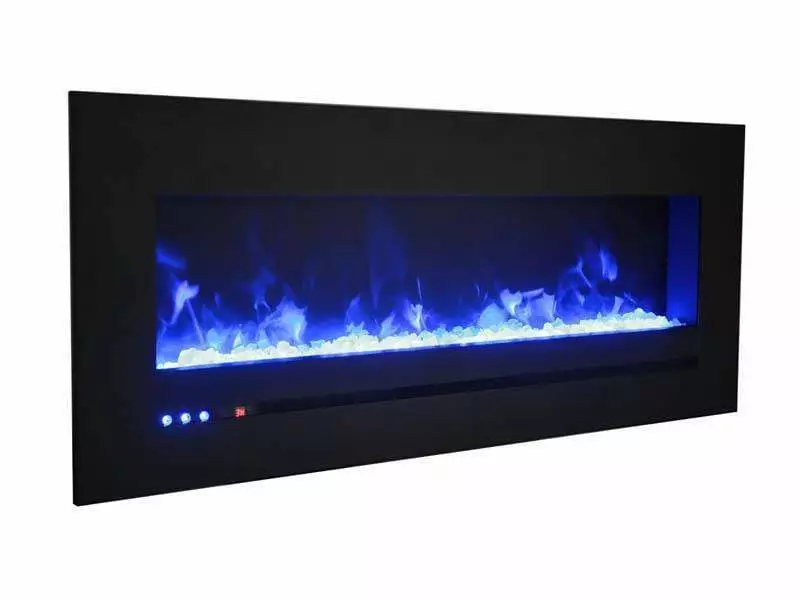 Fireplaces & Heaters Amantii 60" Wall/Flush-Mount Linear Electric Fireplace W/ Steel Surround 2 Fireplaces & Heaters Amantii 60" Wall/Flush-Mount Linear Electric Fireplace W/ Steel Surround