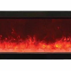 Amantii 72" Panorama Slim Indoor / Outdoor Built-in Electric Fireplace Fireplaces & Heaters