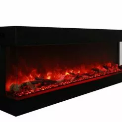 Amantii 72-TRU-VIEW-XL-DEEP – 3 Sided 60 Inch Wide DEEP Electric Fireplace