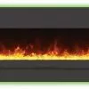 Amantii 72" Wall/Flush-Mount Linear Electric Fireplace W/ Steel Surround
