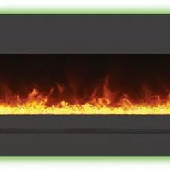 Amantii 72" Wall/Flush-Mount Linear Electric Fireplace W/ Steel Surround
