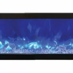 Amantii 88" Panorama Slim Indoor / Outdoor Built-in Electric Fireplace Fireplaces & Heaters