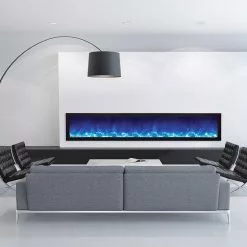 Amantii 88" Panorama Slim Indoor / Outdoor Built-in Electric Fireplace Fireplaces & Heaters