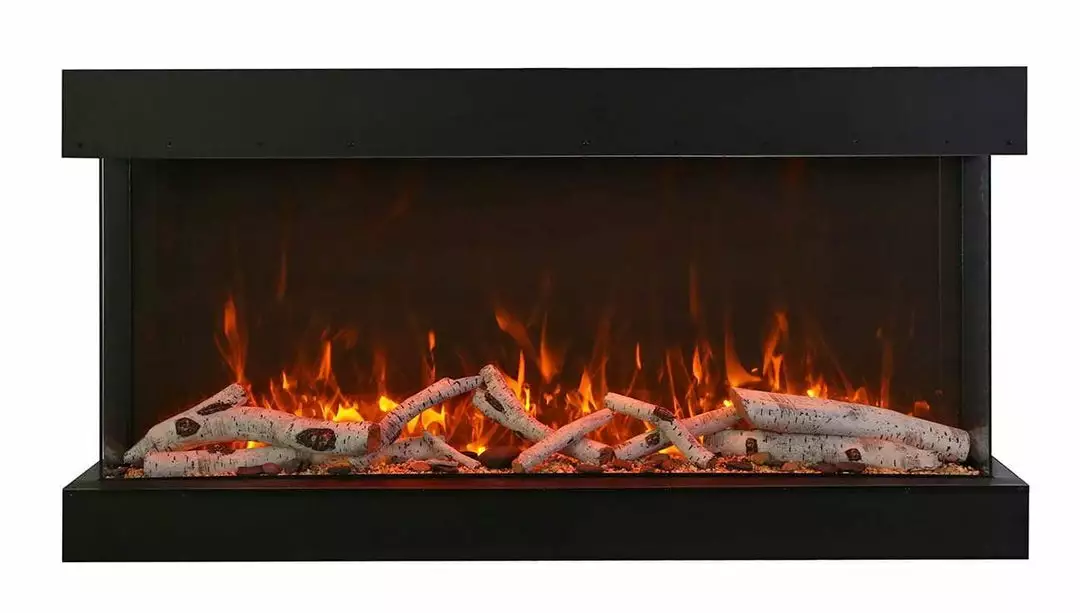 Fireplaces & Heaters Amantii 88" Tru-View Extra Tall 3-sided Indoor / Outdoor Electric Fireplace 6 Fireplaces & Heaters Amantii 88" Tru-View Extra Tall 3-sided Indoor / Outdoor Electric Fireplace