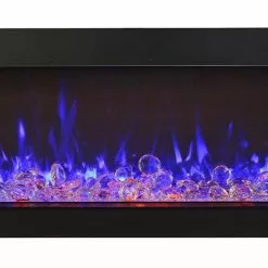 Fireplaces & Heaters Amantii 88" Tru-View Extra Tall 3-sided Indoor / Outdoor Electric Fireplace 12 Fireplaces & Heaters Amantii 88