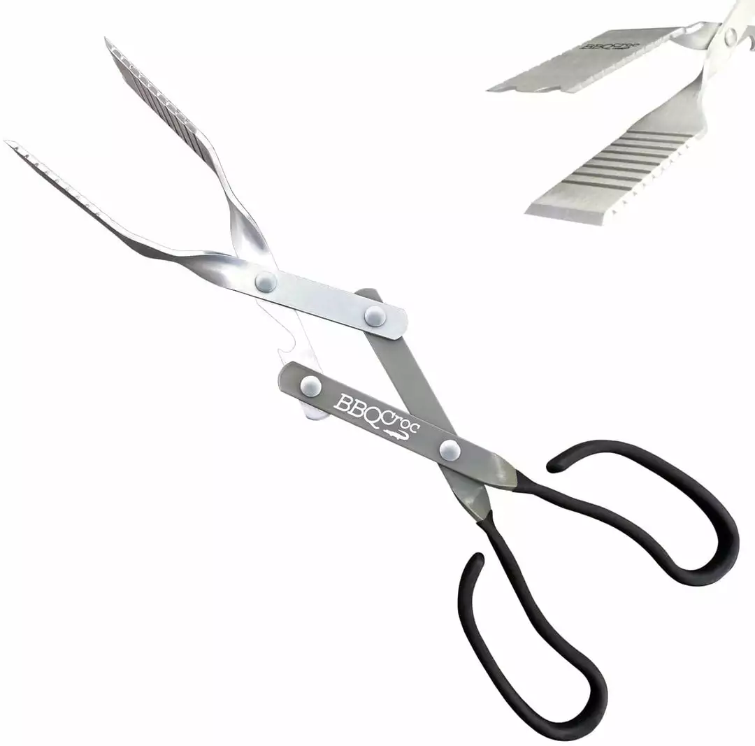 BBQ Croc 3 In 1 Barbecue Tong, 15-inch, Black BBQ Accessories 1 BBQ Croc 3 In 1 Barbecue Tong, 15-inch, Black BBQ Accessories