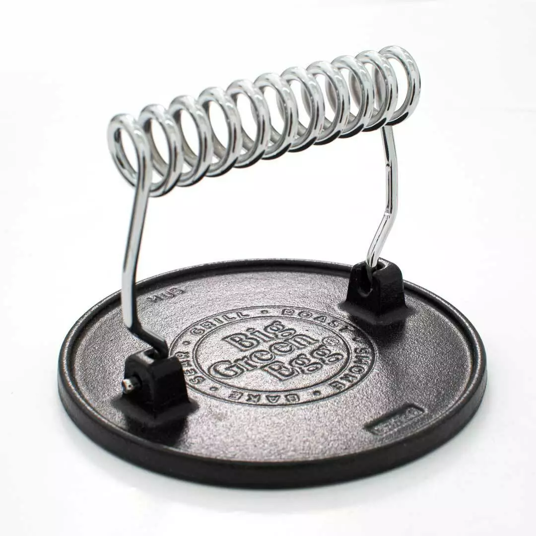 Big Green Egg BGE Cast Iron Grill Press 127648 2 Big Green Egg BGE Cast Iron Grill Press 127648