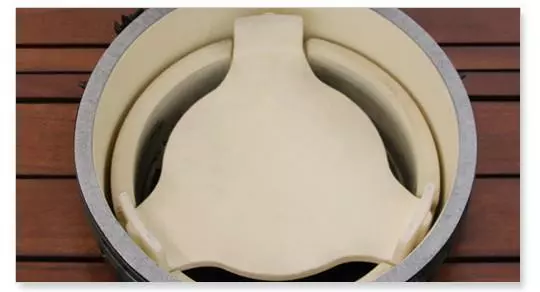 Big Green Egg BGE Ceramic Plate Setter (small) 1 Big Green Egg BGE Ceramic Plate Setter (small)