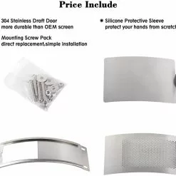 Big Green Egg BGE Draft Door Replacement Kit 2XL-XL For EGG's 2019 Or Older 122889