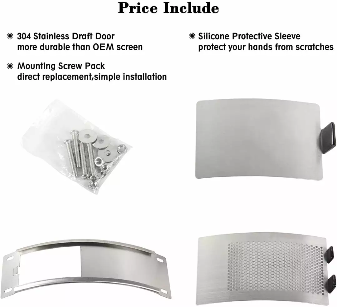 Big Green Egg BGE Draft Door Replacement Kit 2XL-XL For EGG's 2019 Or Older 122889 2 Big Green Egg BGE Draft Door Replacement Kit 2XL-XL For EGG's 2019 Or Older 122889