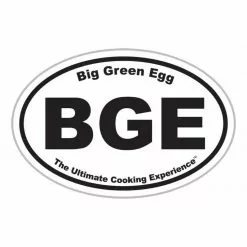 Big Green Egg BGE Oval Magnet Black/White Euro Style 5" 112897 BBQ Accessories