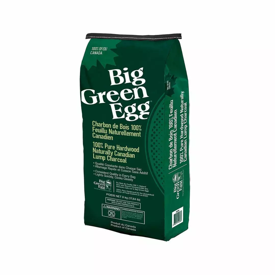BBQ Accessories Big Green Egg 100% Natural Canadian Maple Lump Charcoal 18 Lb Bag 1 BBQ Accessories Big Green Egg 100% Natural Canadian Maple Lump Charcoal 18 Lb Bag