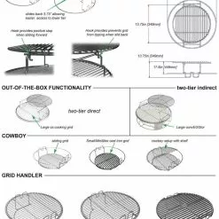 Big Green Egg - 2 Piece Multi-Level Rack