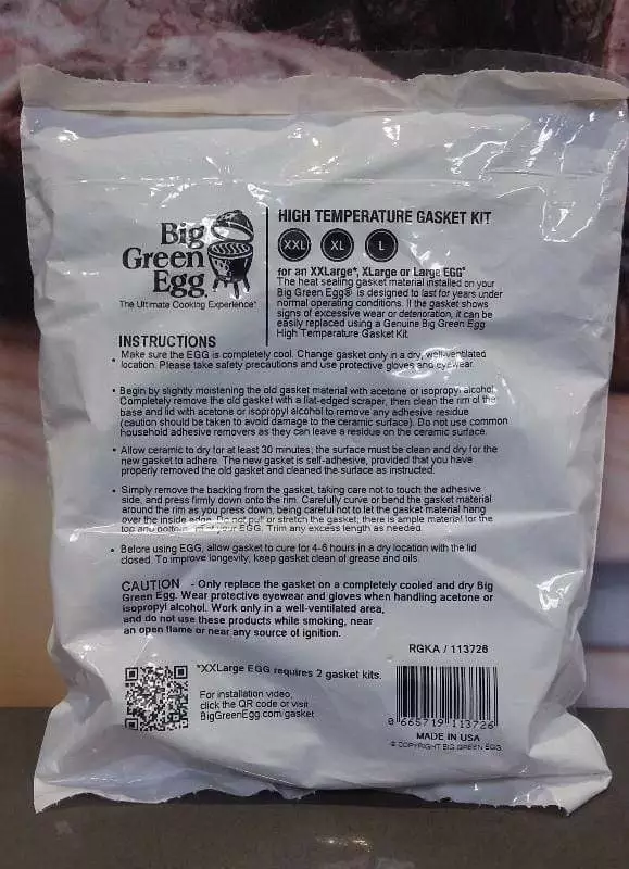 Big Green Egg High Temperature Gasket Kits For All Sizes 1 Big Green Egg High Temperature Gasket Kits For All Sizes