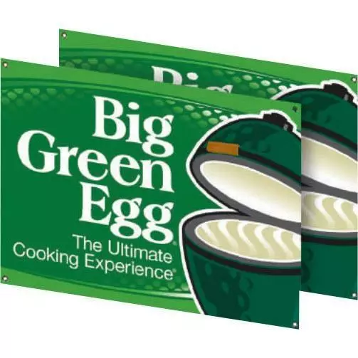 Big Green Egg Logo Outdoor Banner 3" X 4" 117137 1 Big Green Egg Logo Outdoor Banner 3" X 4" 117137