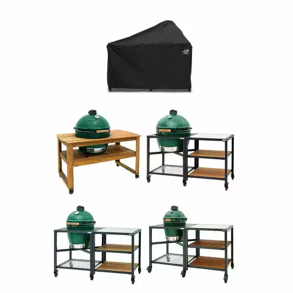 BBQ Accessories Big Green Egg 126474 Universal-Fit Egg Cover C (Medium, Large, XLarge EGGs With Expanision Frame; XLarge EGG In Acacia Table) 2 BBQ Accessories Big Green Egg 126474 Universal-Fit Egg Cover C (Medium, Large, XLarge EGGs With Expanision Frame; XLarge EGG In Acacia Table)