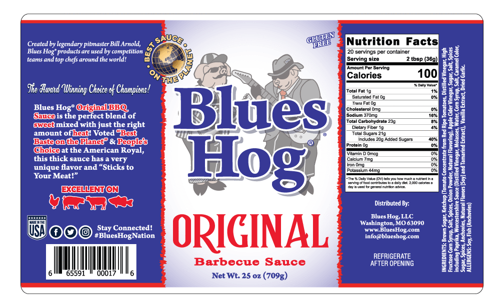 Blues Hog Original BBQ Sauce Squeeze Bottle (24oz) Sauces & Rubs 2 Blues Hog Original BBQ Sauce Squeeze Bottle (24oz) Sauces & Rubs