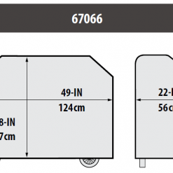 BBQ Accessories Broil King 67066 Select Pellet Grill Cover 49-Inch Fits BARON 500 & CROWN 500 Series