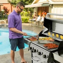 BBQs & Smokers Broil King BARON S440 PRO IR BBQ With Infrared Side Burner