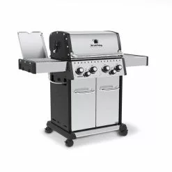 Broil King BARON S490 PRO IR BBQ With Infrared Side Burner, Rear Rotisserie Burner & Rotisserie Kit BBQs & Smokers