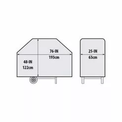 Broil King 68490 Premium BBQ Cover 76-Inch Fits Selected REGAL And IMPERIAL Series BBQ Accessories