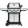BBQs & Smokers Broil King SIGNET 390 BBQ With Side Burner, Rear Rotisserie Burner & Rotisserie Kit