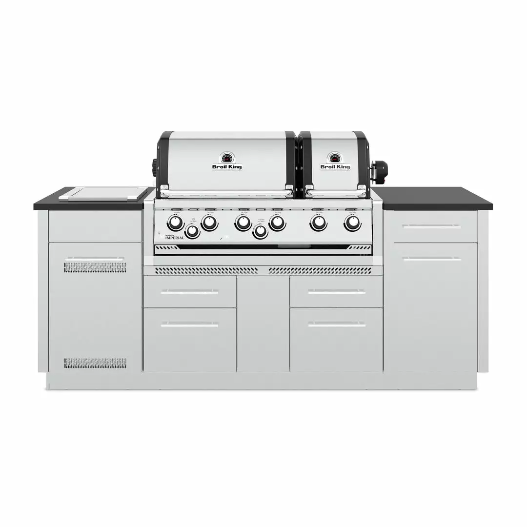 Broil King IMPERIAL S690i With Side Burner, Rear Rotisserie Burner, And Rotisserie Kit 1 Broil King IMPERIAL S690i With Side Burner, Rear Rotisserie Burner, And Rotisserie Kit