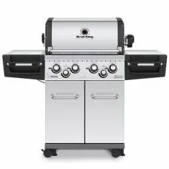 Broil King REGAL S490 PRO BBQ With Side Burner, Rear Rotisserie Burner & Rotisserie Kit BBQs & Smokers