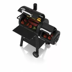 Broil King Smoke Regal Charcoal Offset 400 BBQ With Heavy Duty Cast Iron Grids