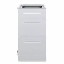 Outdoor Kitchen Cabinets & Storage Broil King Stainless Steel 3 Drawer Cabinet Outdoor Kitchen System