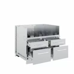 Outdoor Kitchen Cabinets & Storage Broil King Stainless Steel 5 Burner Cabinet Outdoor Kitchen System