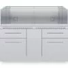 Outdoor Kitchen Cabinets & Storage Broil King Stainless Steel 6 Burner Cabinet Outdoor Kitchen System