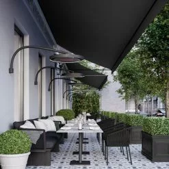 Fireplaces & Heaters Bromic Heating Eclipse - Electric Wall Mount Pole BH3230006